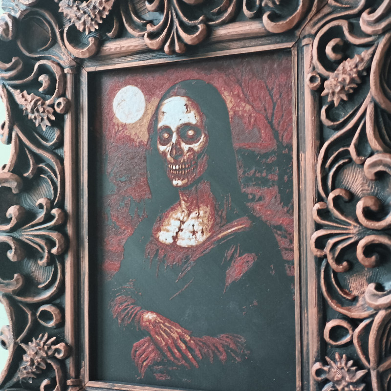 İskelet Barok Çerçeve Seti - Halloween Dekorasyon 3D Baskı