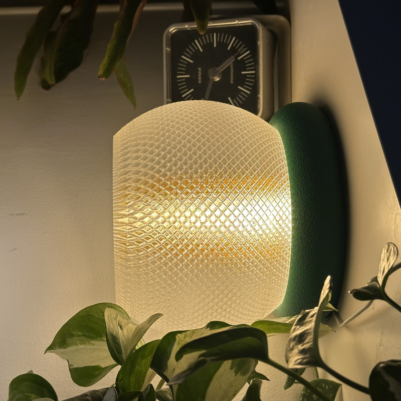 Modern Küre Dokulu Masa Lambası - 3D Baskı Dekoratif Aydınlatma