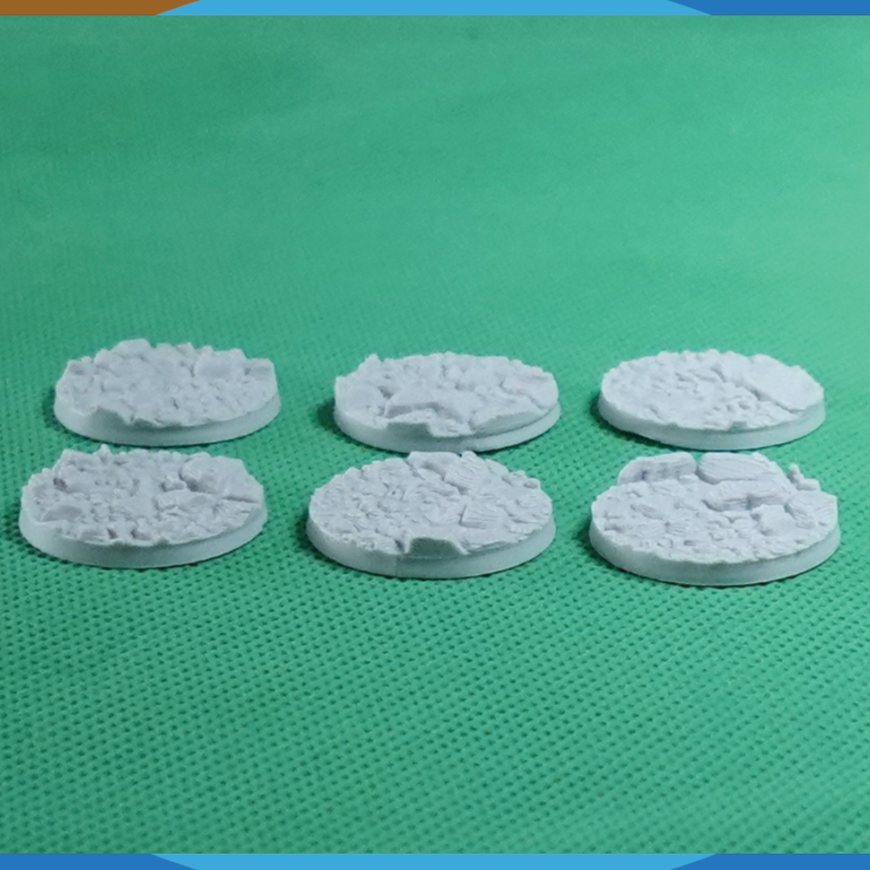 28mm Kaya Desenli Yuvarlak Savaş Tabanı - 3D Baskı Masaüstü Oyun