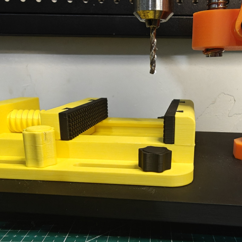 Masaüstü Mini Matkap Presi - Hareketli Kelepçeli 3D Baskı El Aleti