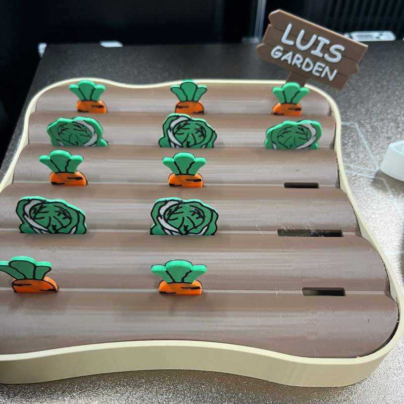 Montessori Bahçe Eğitici 3D Baskı Oyuncak - Çocuk Gelişim Seti