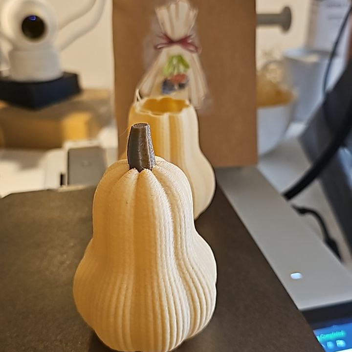 Modern Balkabağı Dekorasyon - 3D Baskılı Minimalist Ev Süsü