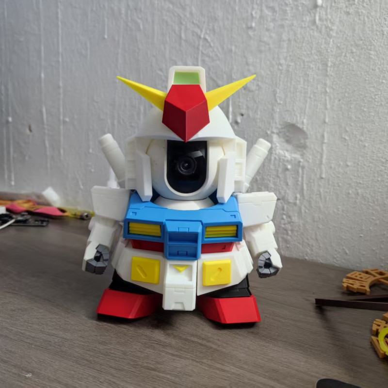 Xiaomi Kamera 2 PTZ Gundam Kılıfı - 3D Baskı Özel Tasarım Xiaomi Kamera 2 PTZ Gundam Kılıfı - 3D Baskı Özel Tasarım