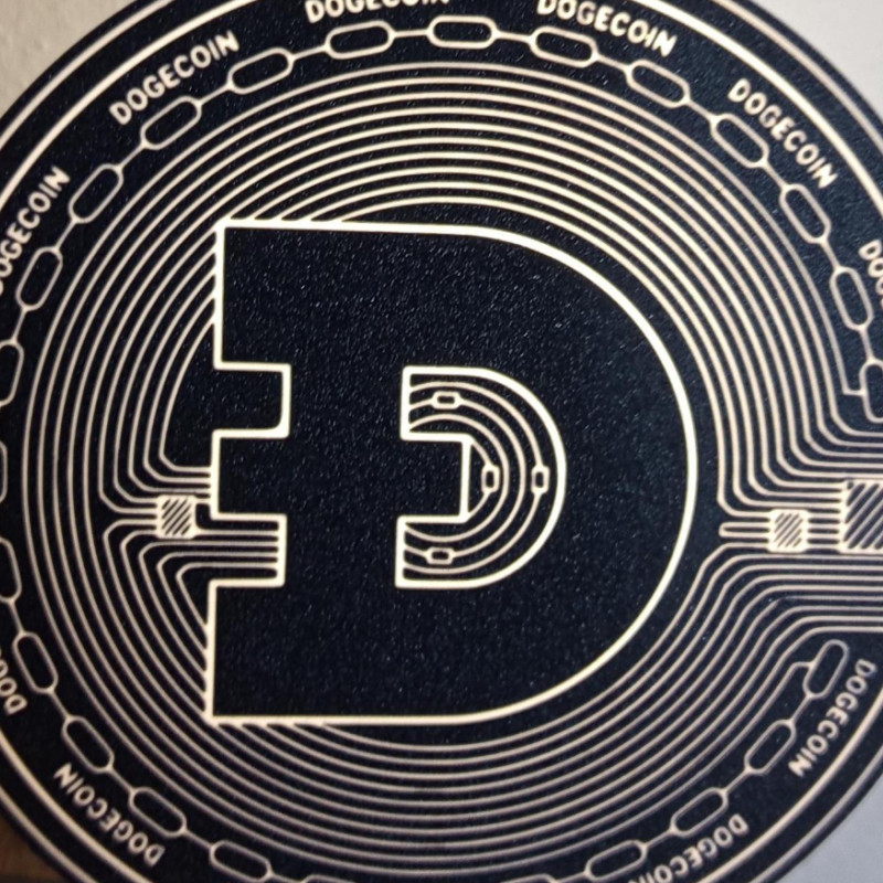 Dogecoin LED Işık Kutusu - 3D Baskı Kripto Aydınlatma