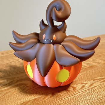 Halloween Pumpkaboo Şeker Kavanozu - 3D Baskılı Pokémon Dekor