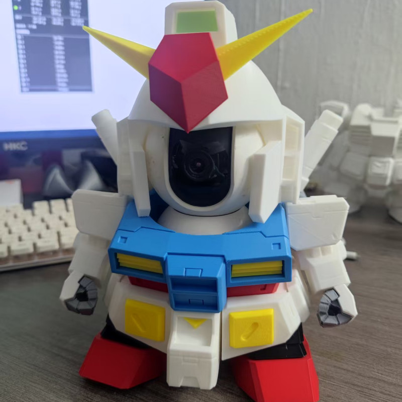 Xiaomi Kamera 2 PTZ Gundam Kılıfı - 3D Baskı Özel Tasarım Xiaomi Kamera 2 PTZ Gundam Kılıfı - 3D Baskı Özel Tasarım