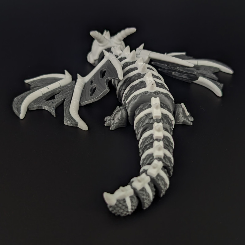 Eski Kemik Ejderha - Hareketli Oyuncak Figür - 3D Baskı Koleksiyon Eski Kemik Ejderha - Hareketli Oyuncak Figür - 3D Baskı Koleksiyon
