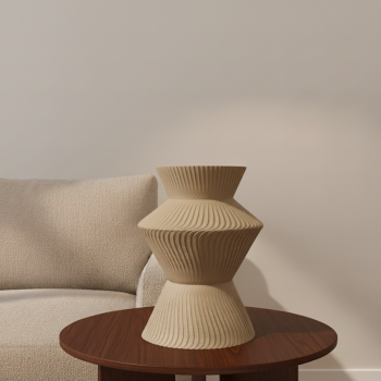 Minimalist Zarif İç Mekan Vazosu - 3D Baskı Dekor