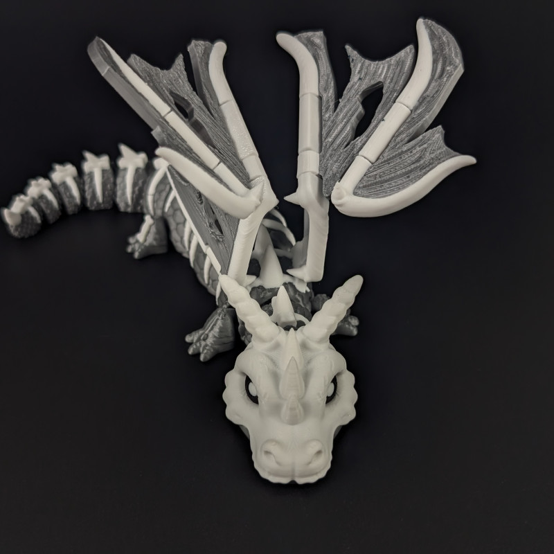 Eski Kemik Ejderha - Hareketli Oyuncak Figür - 3D Baskı Koleksiyon Eski Kemik Ejderha - Hareketli Oyuncak Figür - 3D Baskı Koleksiyon