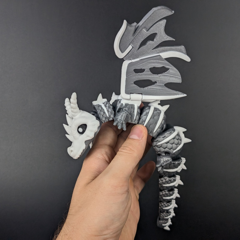 Eski Kemik Ejderha - Hareketli Oyuncak Figür - 3D Baskı Koleksiyon Eski Kemik Ejderha - Hareketli Oyuncak Figür - 3D Baskı Koleksiyon