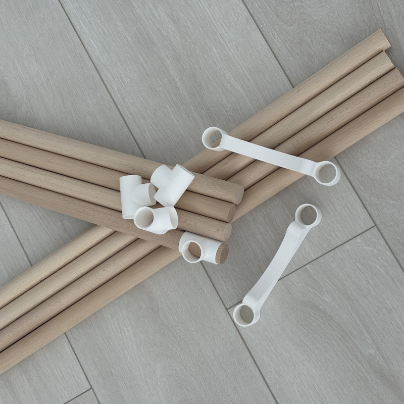 Modüler Şişe Rafı - 3D Baskılı Mekan Tasarruflu Şişe Tutucu