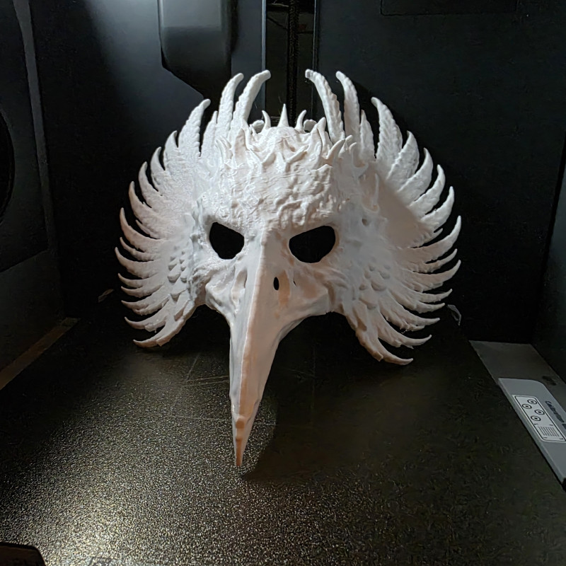 Gotik Kuzgun Maskesi - 3D Baskı Kostüm Aksesuarı