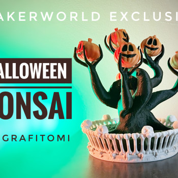 Cadılar Bayramı Bonsai Heykeli - Ürkütücü 3D Baskı Dekor