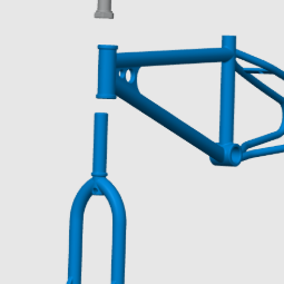 Raleigh Burner BMX 3D Modeli - Dönen Tekerlekli Oyuncak