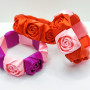 3D Baskı Gül Kare Bileklik - Kadın ve Genç Kız için Şık Aksesuar