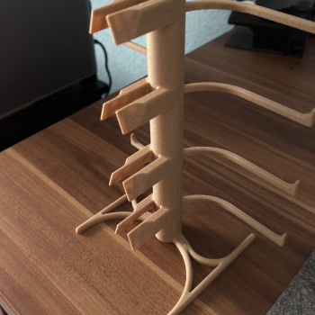 Modüler Güneş Gözlüğü Standı - Ahşap PLA 3D Baskı