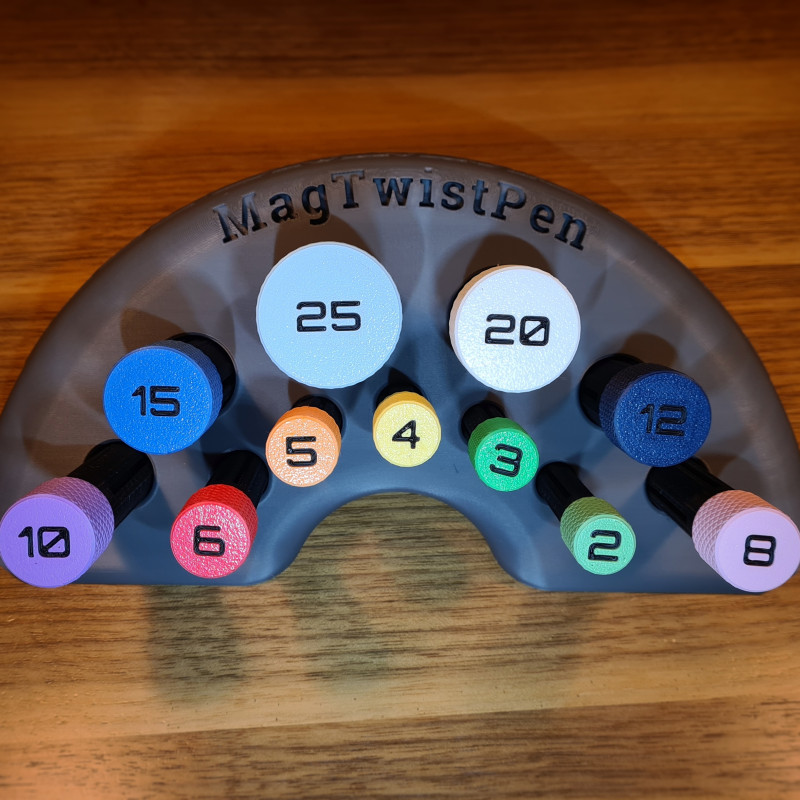 MagTwist Manyetik Kalem - 3D Baskı Mıknatıs Tutucu ve Yerleştirici