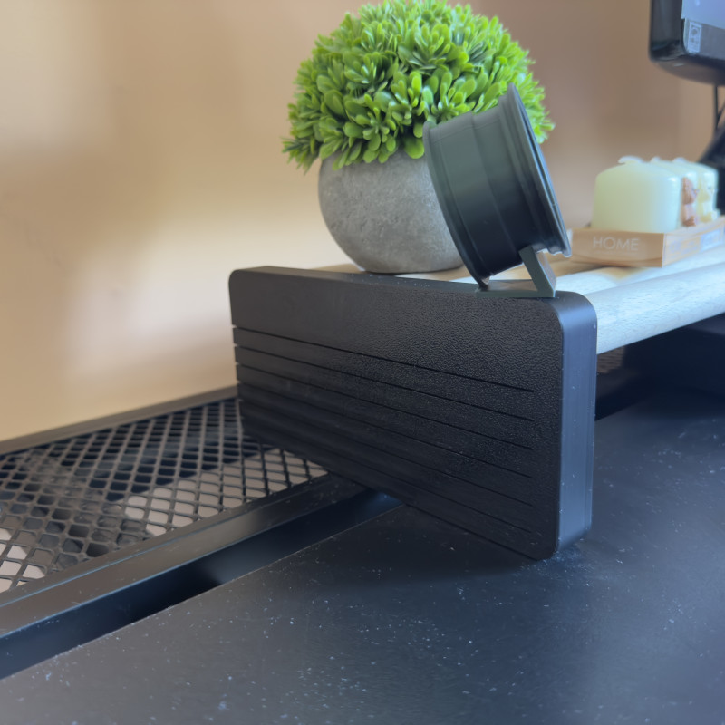 Modüler Ahşap Çubuklu Masa Rafı - 3D Baskı Ofis Organizasyon Modüler Ahşap Çubuklu Masa Rafı - 3D Baskı Ofis Organizasyon