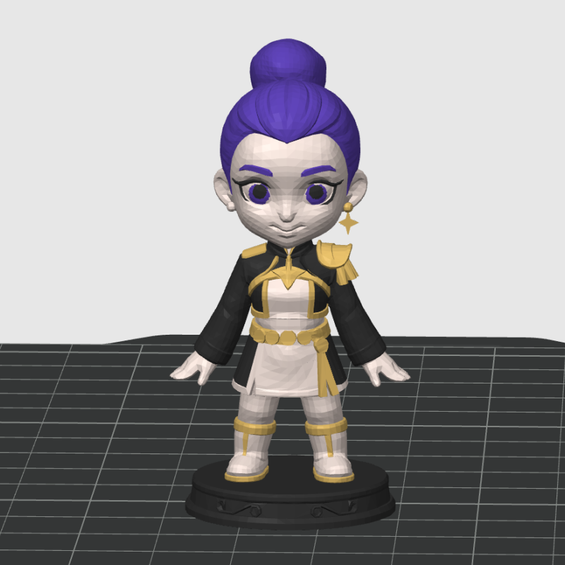 Rumi K-Pop Demon Hunters Chibi Figür - 3D Baskı Koleksiyon Ürünü