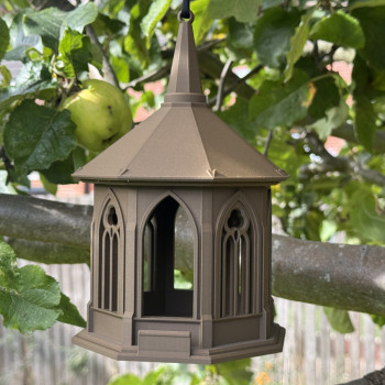 Gotik Katedral Kuş Yemliği - 3D Baskı Bahçe Dekoru