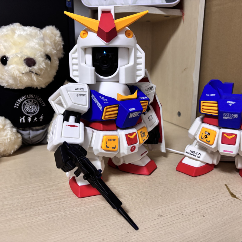 Xiaomi Kamera Gundam Renk Ayrımlı 3D Baskı Modeli - Manyetik Aksesuarlı