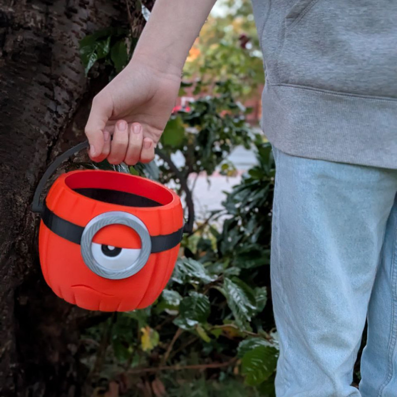 Minion Kabak Stuart Halloween Şeker Kasesi - 3D Baskı Dekor