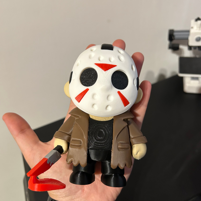 Jason Voorhees 3D Baskılı Korku Figürü - Halloween Dekorasyon