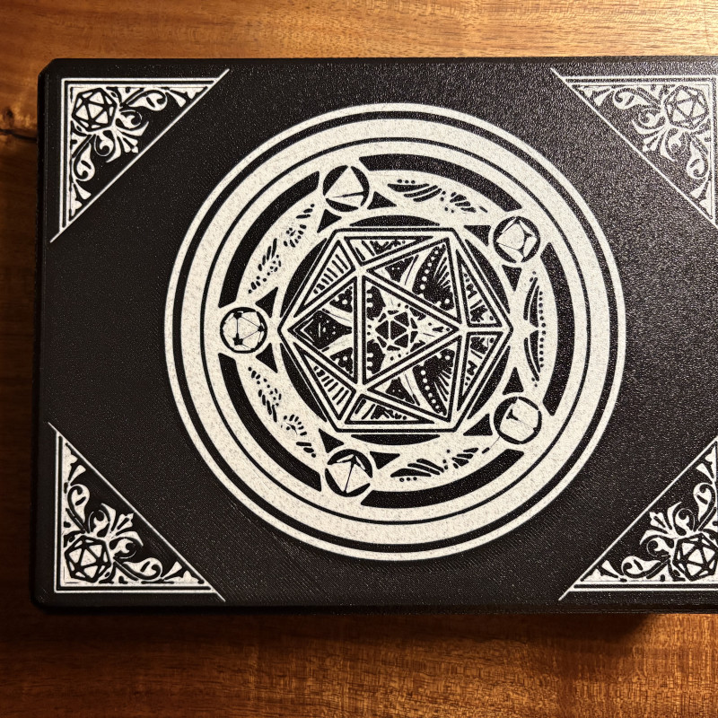 DND Oyuncu Seti Tepsisi - Katlanır Zar Kulesi | 3D Baskı DND Oyuncu Seti Tepsisi - Katlanır Zar Kulesi | 3D Baskı