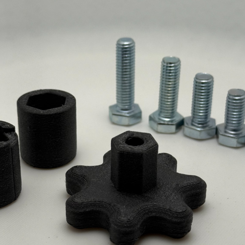 M8 Vida için 3D Baskı Yıldız Kolu - DIY ve Robotik Projeler