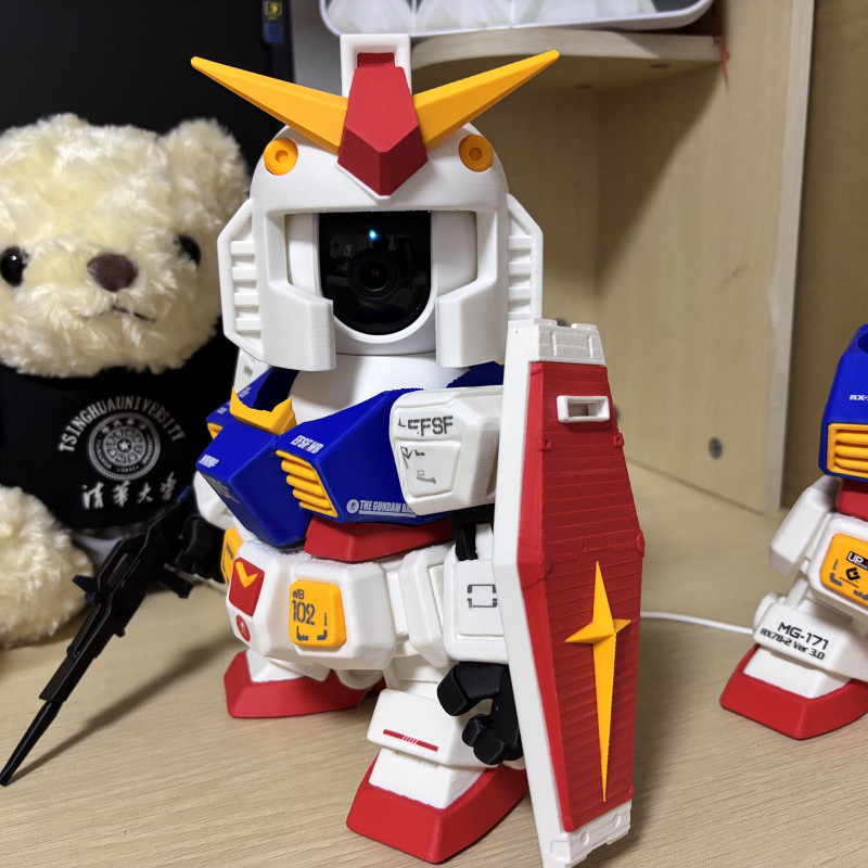 Xiaomi Kamera Gundam Renk Ayrımlı 3D Baskı Modeli - Manyetik Aksesuarlı