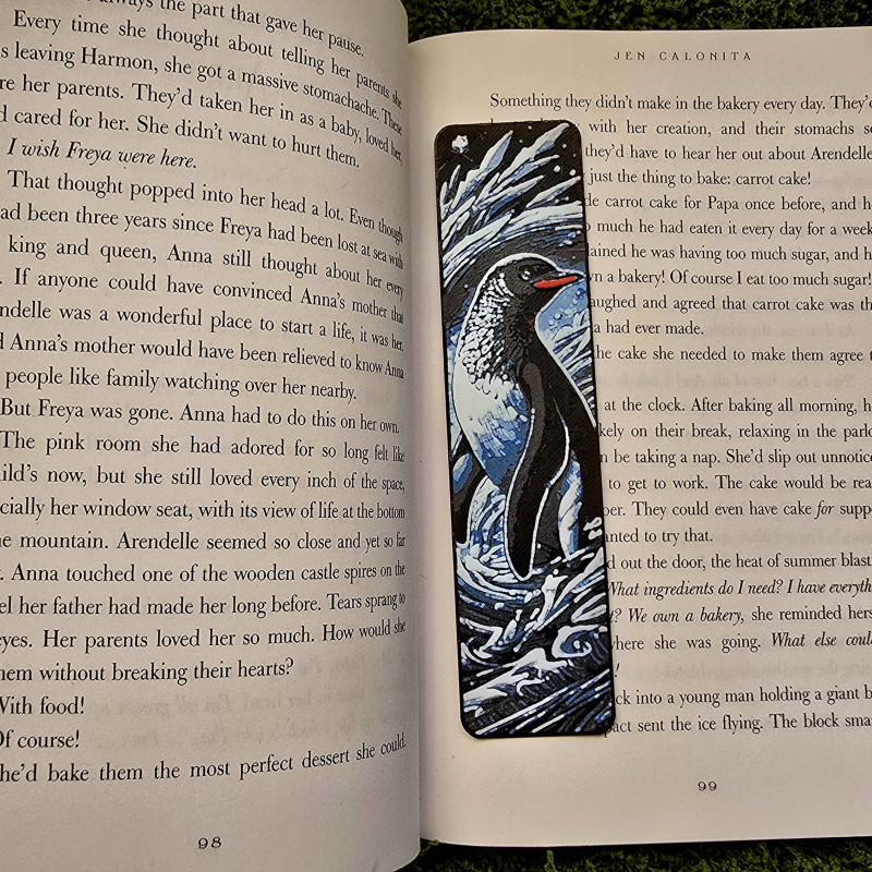 Penguen Kitap Ayracı - 3D Baskılı Tux & Tex Tasarımı