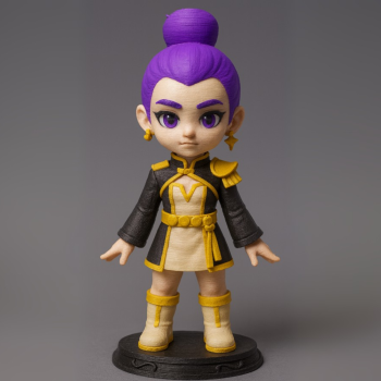 Rumi K-Pop Demon Hunters Chibi Figür - 3D Baskı Koleksiyon Ürünü