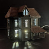 Işıklı Cadılar Bayramı Hayalet Evi - 3D Baskı Dekorasyon