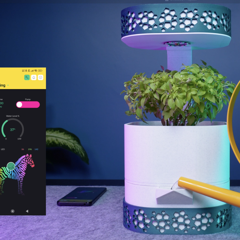 Akıllı Otomatik Sulama Saksı - 3D Baskı Ev Bitkisi Çözümü Akıllı Otomatik Sulama Saksı - 3D Baskı Ev Bitkisi Çözümü