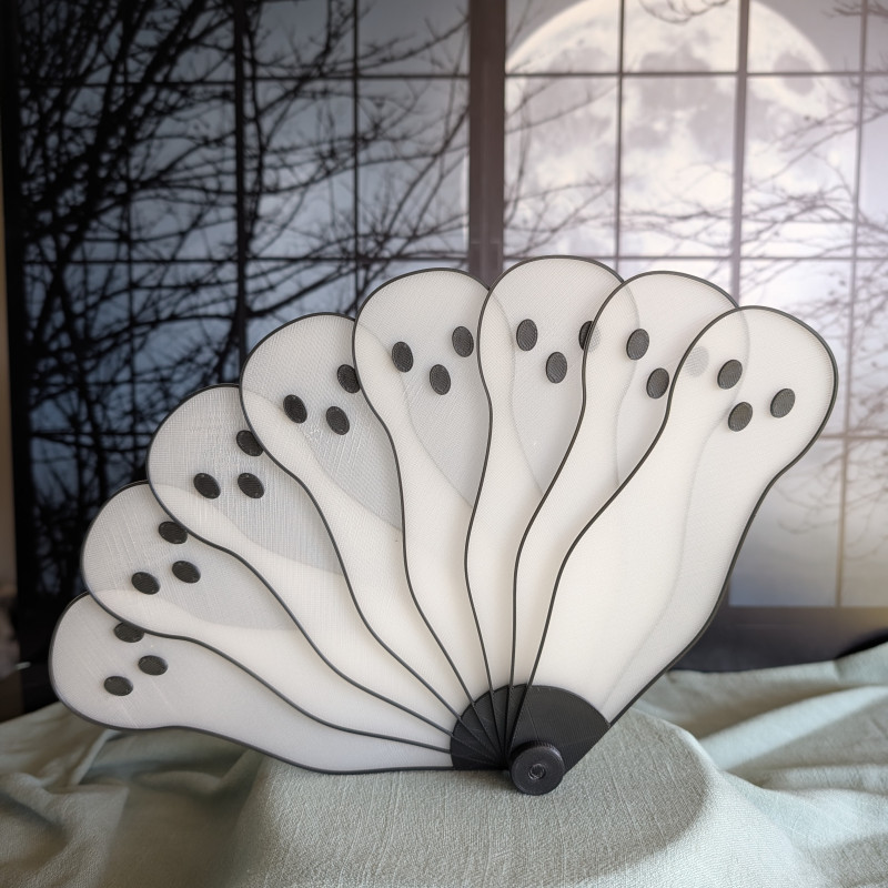 Parlayan Hayalet El Yelpazesi - 3D Baskılı Aksesuar