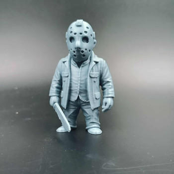 Jason Voorhees 3D Baskı Korku Figürü - Koleksiyonluk Horror Heykelcik