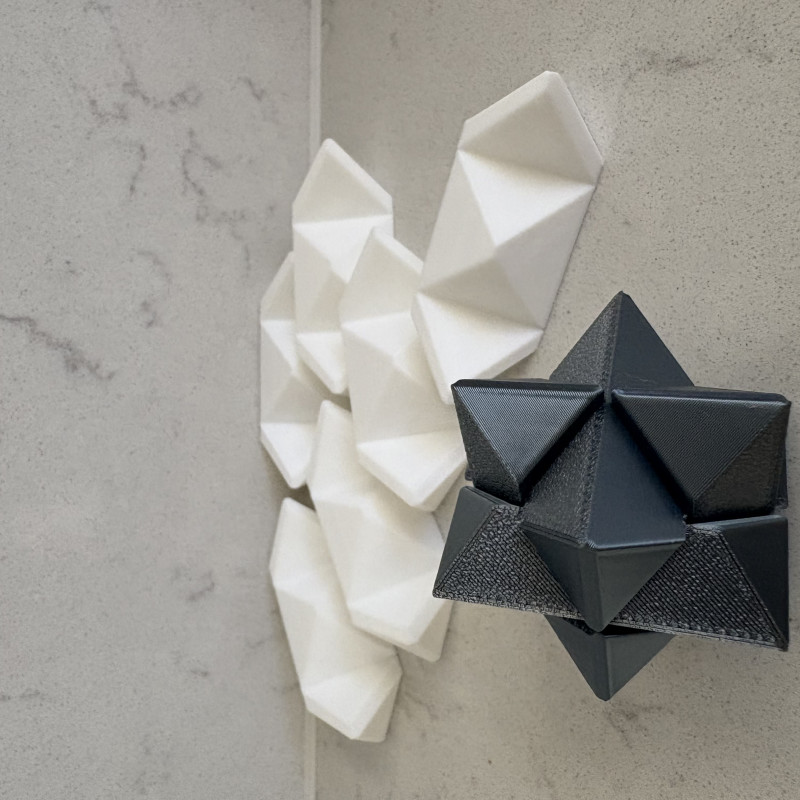 3D Geometrik Zeka Bulmacası Yıldız Küp - Zihin Açıcı Puzzle