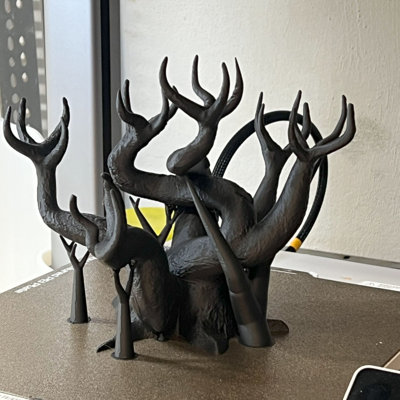 Cadılar Bayramı Bonsai Heykeli - Ürkütücü 3D Baskı Dekor