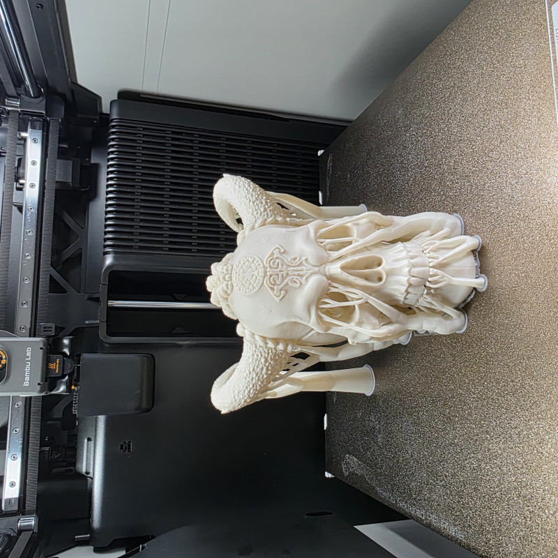 Fantezi Viking Kafatası Heykeli - 3D Baskı Dekor Fantezi Viking Kafatası Heykeli - 3D Baskı Dekor