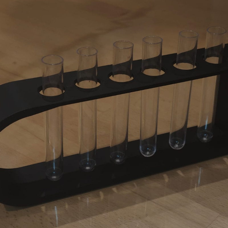 Çocuklar İçin 3D Baskı Test Tüpü Standı - Eğitici Kimya Seti