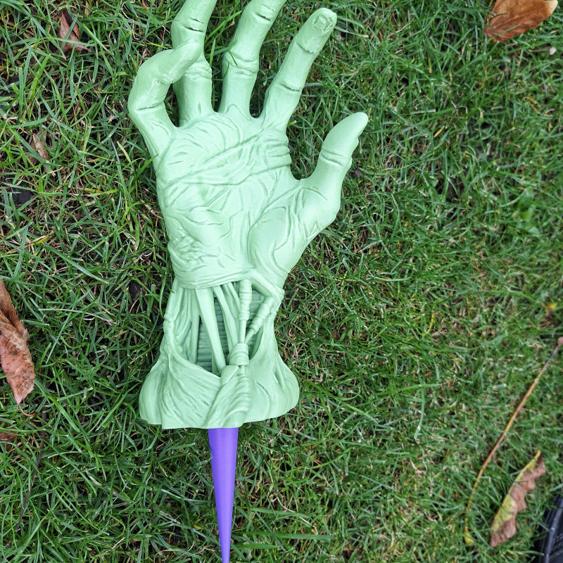 Cadılar Bayramı Zombi El Bahçe Dekoru - 3D Baskı