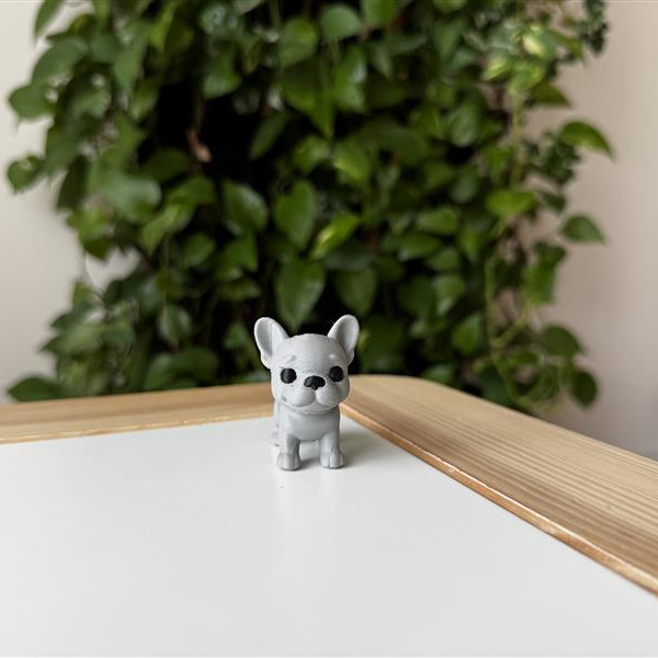 Fransız Bulldog Yavrusu 3D Baskılı Dekoratif Heykelcik Fransız Bulldog Yavrusu 3D Baskılı Dekoratif Heykelcik