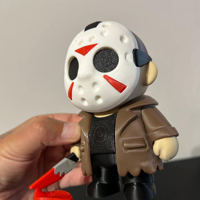 Jason Voorhees 3D Baskılı Korku Figürü - Halloween Dekorasyon