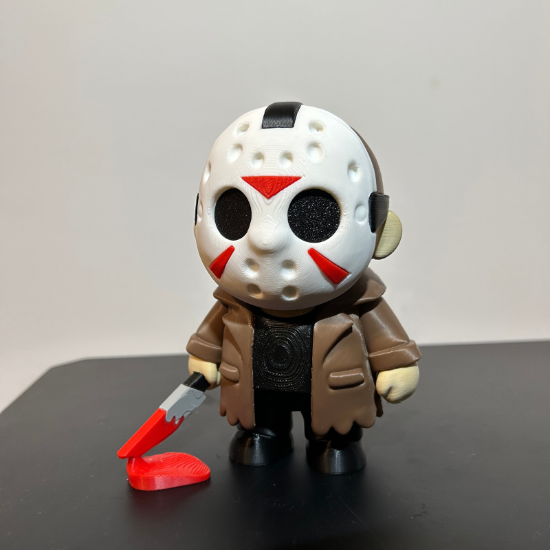Jason Voorhees 3D Baskılı Korku Figürü - Halloween Dekorasyon