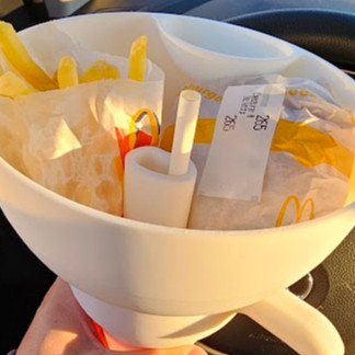 McDonald's Araç İçi Yemek Tutucu - 3D Baskılı Fast Food Taşıyıcı