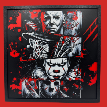 Korku Efsaneleri 3D Baskılı Freddy Jason Michael Pennywise Figür Seti