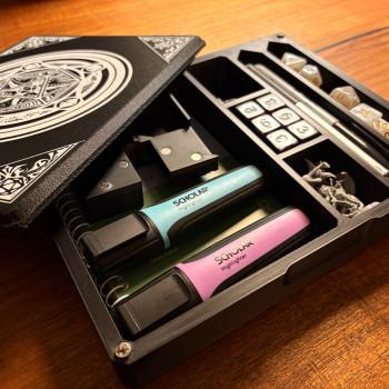 DND Oyuncu Seti Tepsisi - Katlanır Zar Kulesi | 3D Baskı