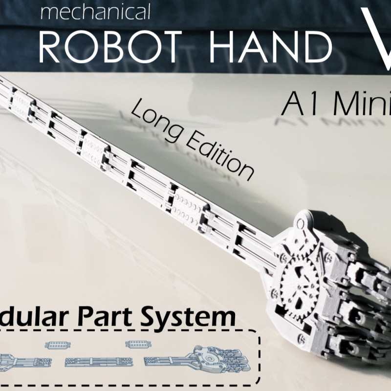 Modüler Robot El - V5.0 3D Baskı Mekanik El Seti