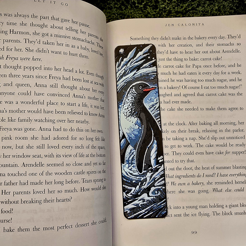 Penguen Kitap Ayracı - 3D Baskılı Tux & Tex Tasarımı