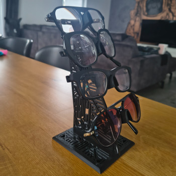 Art Deco Gözlük Sergileme Standı - 4'lü Şık Tasarım